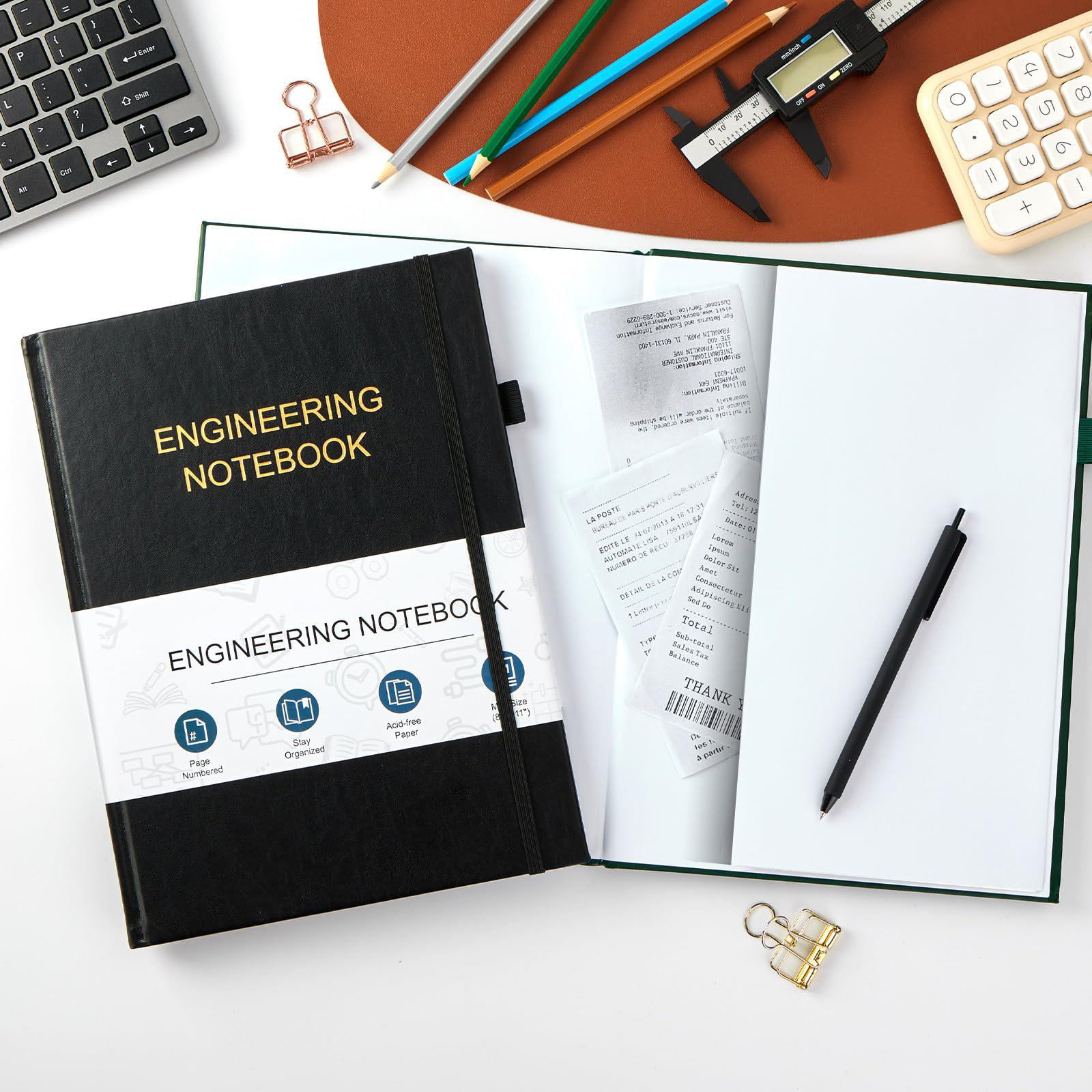 Engineering Notebook for Project Organization - Engineering Graph Paper Notebook Lab Notebook Composition Notebook Stay Organized and Productive - (8.5" x 11")