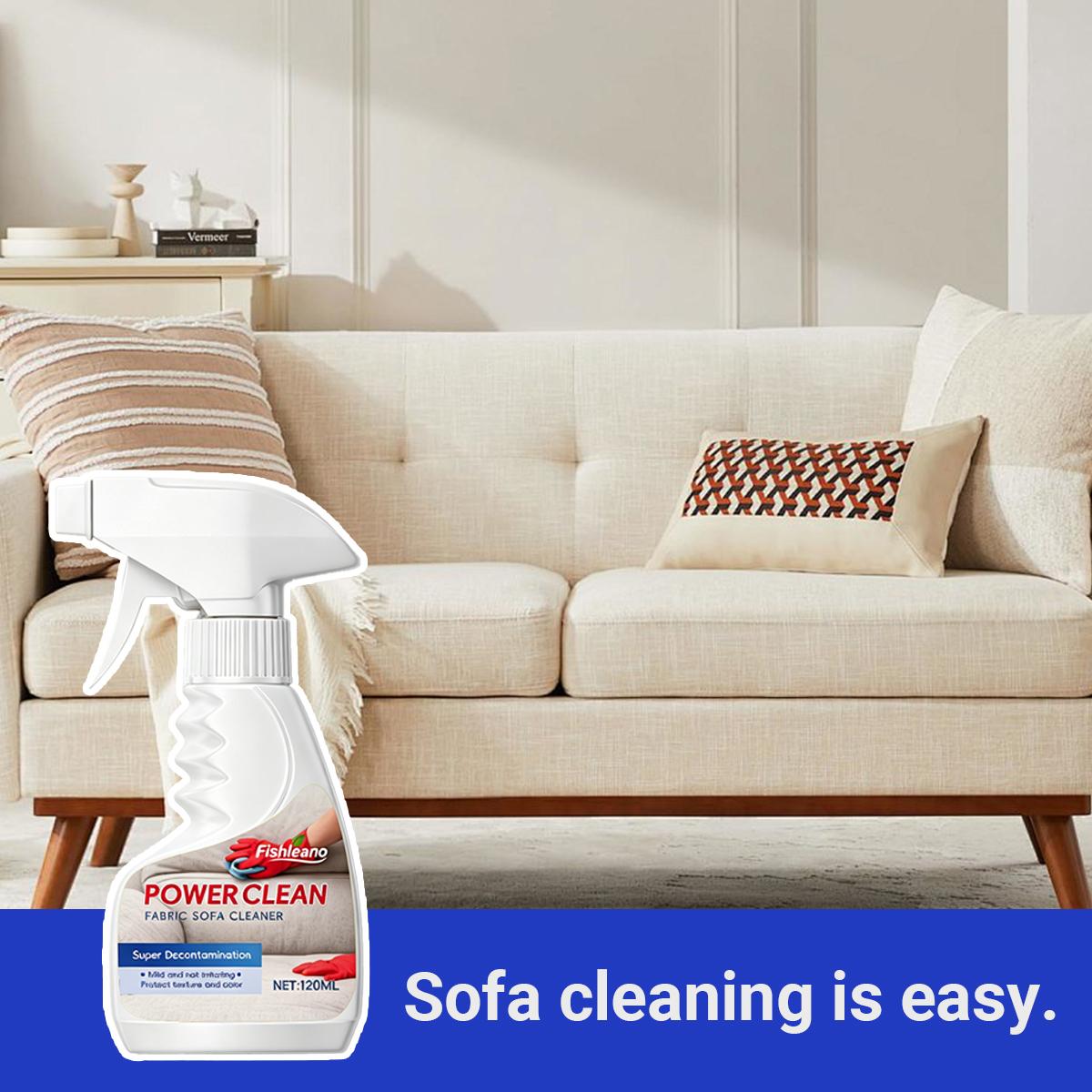 Couch Cleaner & Stain Remover Spray: Strength Multi-Surface Upholstery Cleaner - Pet-Safe Non-Toxic Quick-Drying for Fabric Sofas Carpet Furniture Couches 120ML