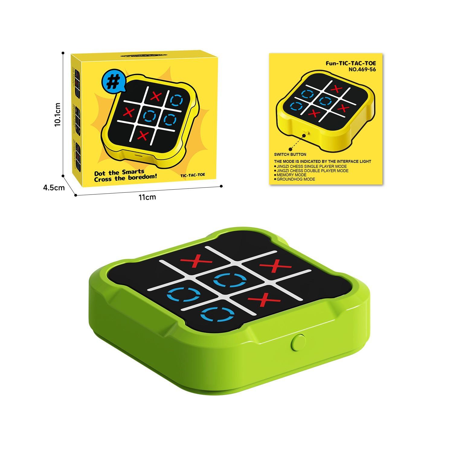 Intelligent Electronic Tic Tac Toe Board | 4-in-1 Multi-Functional Brain Game | Portable Smart Chess Toy for Kids Sensory & Logic Training | Birthday Gift