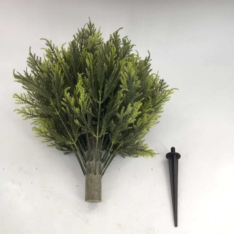 Simulated pine tree greenery planting, durable green artificial pine trees/anti-ultraviolet fake shrubs, suitable for all four seasons - holidays, Christmas, Valentine's Day and weddings - for outdoor and indoor use, courtyards, porches, garden decoration