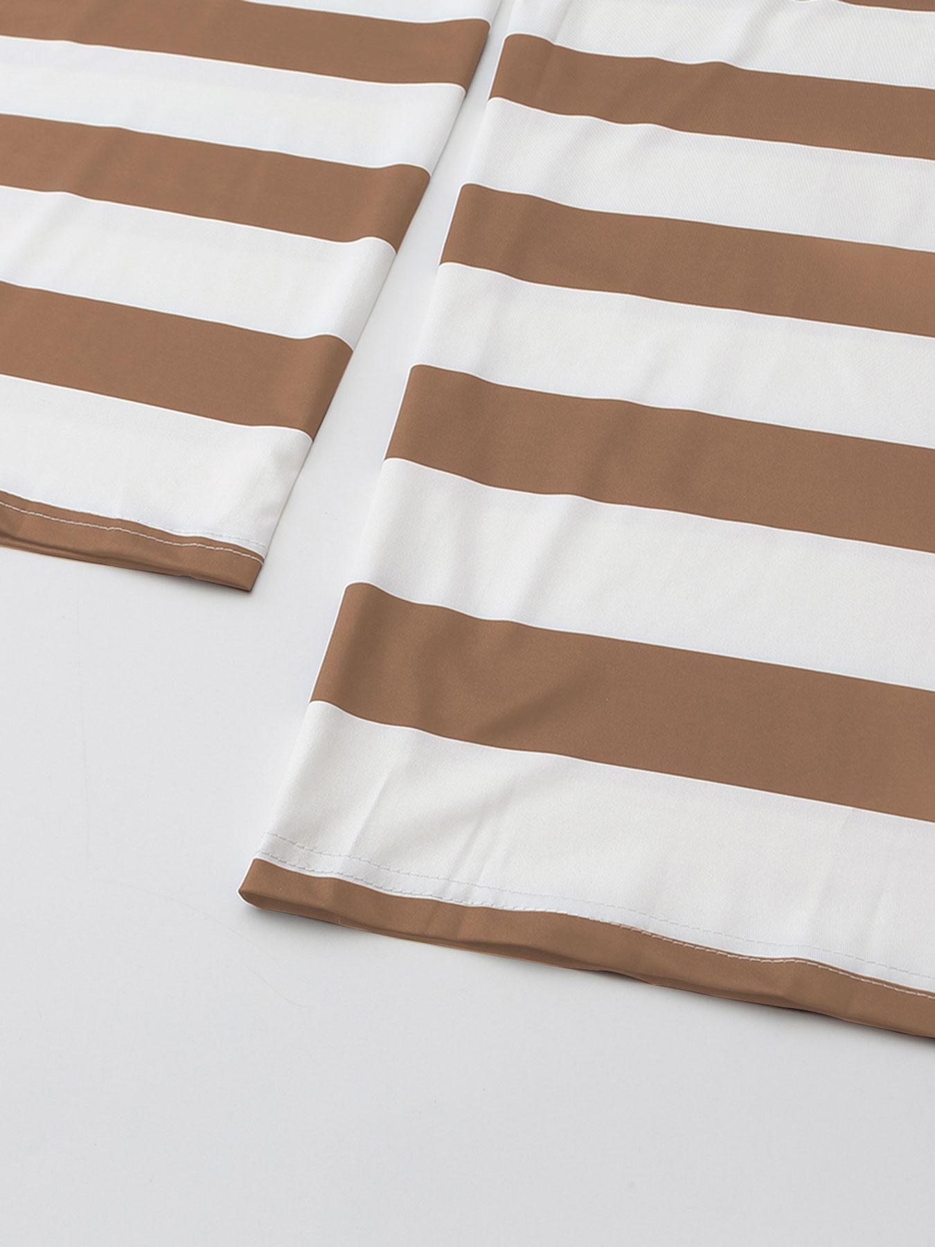 Women's Striped Print Cami Jumpsuit, Casual Sleeveless Overalls Jumpsuit for Summer, Fashion Women's Clothing for Daily Wear