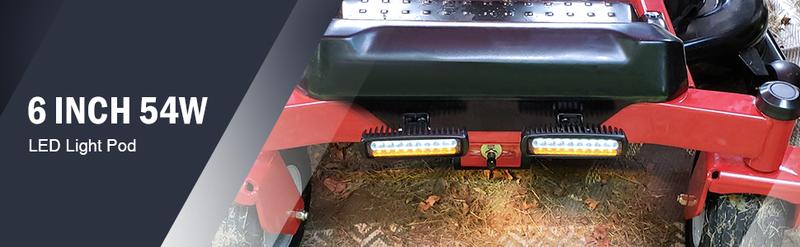 Nilight 2PCS 54W White/Amber Lights Bar 6 Inch Flood Fog Road Boat Driving Led Work SUV Jeep Lamp road light light bar fog boat Car Accessories dealsforyoudays Nilight 2PCS 54W White/Amber Lights Bar 6 Inch Flood Fog Road Boat Driving Led Work SUV Jeep Lamp road light light bar fog boat Car Accessories dealsforyoudays