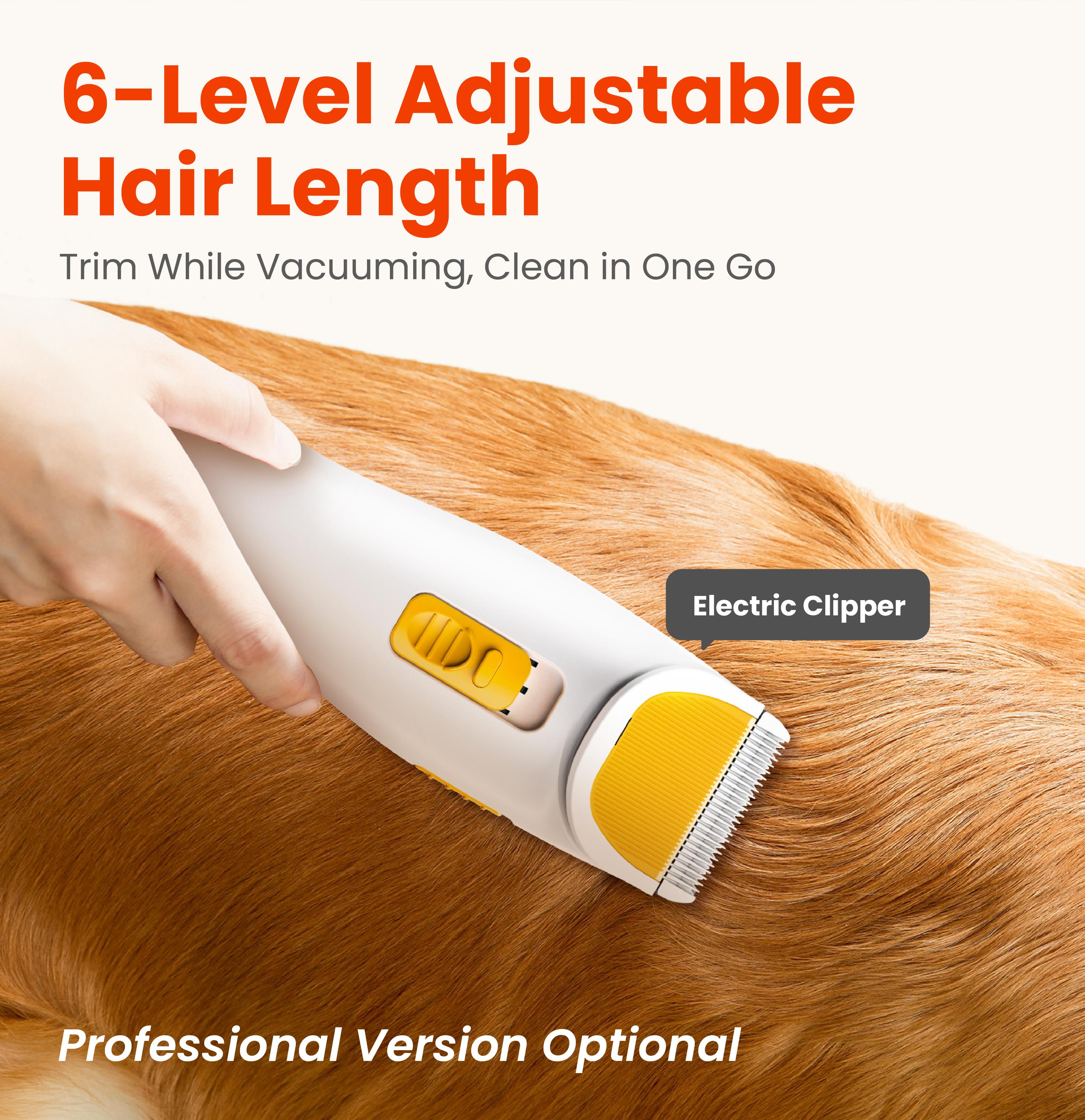 PUPPYOO 5-in-1 Pet Grooming Kit with 13000Pa Vacuum for Dogs & Cats, 1.5L Dust Cup, 4m Cord, Whisper-Quiet Operation, Adjustable Guard Combs, Hair Remover Roller PUPPYOO 5-in-1 Pet Grooming Kit with 13000Pa Vacuum for Dogs & Cats, 1.5L Dust Cup, 4m Cord, Whisper-Quiet Operation, Adjustable Guard Combs, Hair Remover Roller