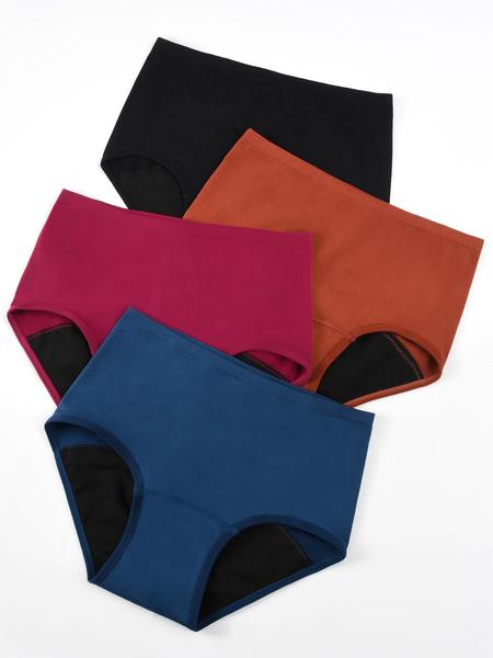 Women's Period Underwear Pack, Breathable Super Absorbent Leak-Proof High Waist Seamless Design, Casual Slim-Fit All Season Wear