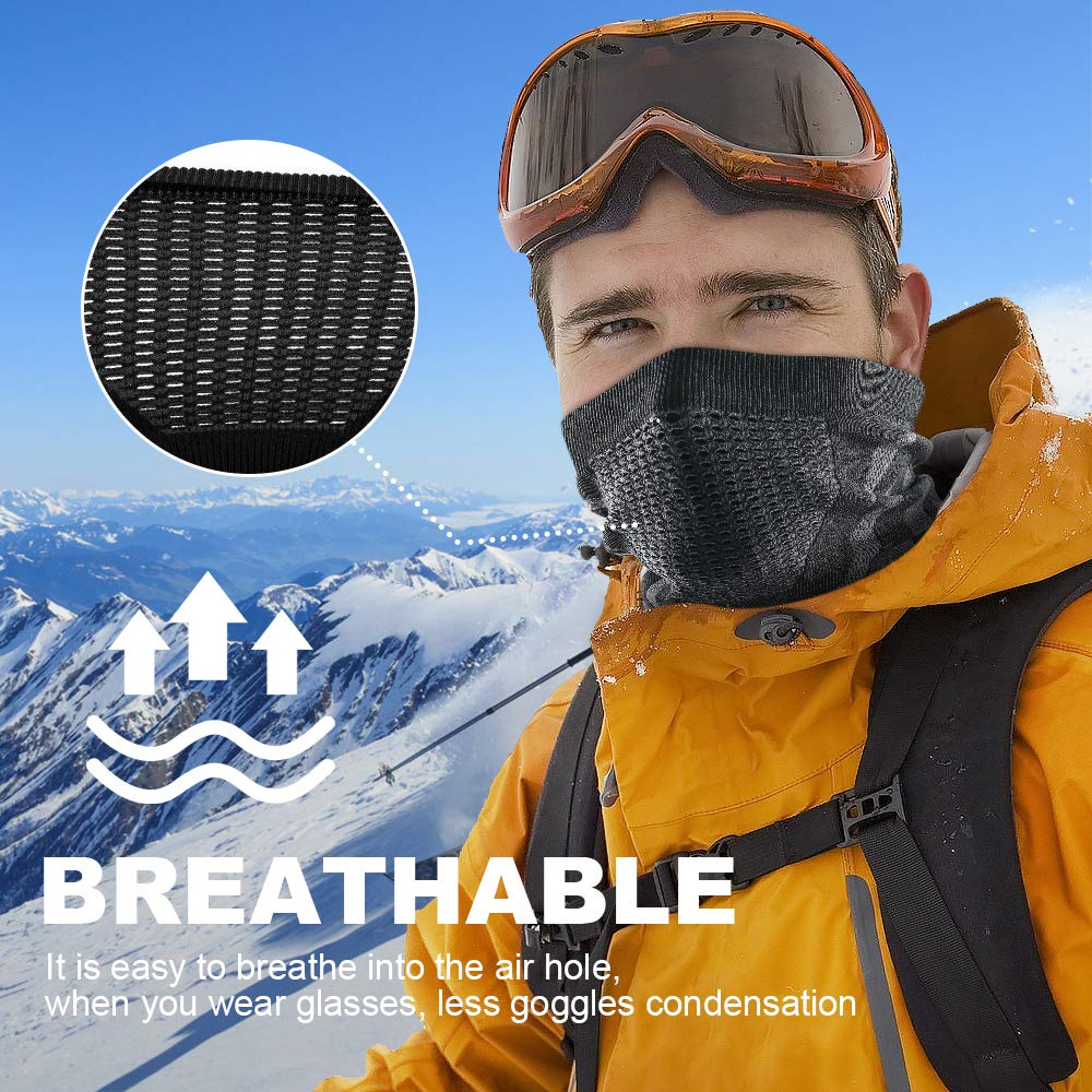 Winter Neck Warmer Gaiter Windproof Breathable Face Mask Balaclava Bandana for Ski Snowboard Motorcycle Cycling