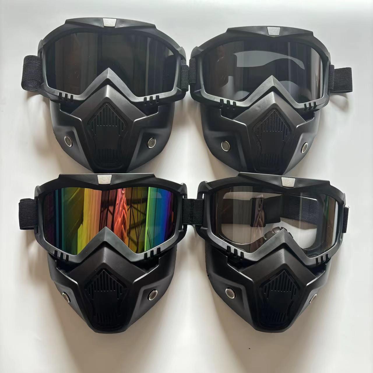 Welding protective mask, anti-splash, anti-glare, heat-insulating, anti-fog, labor protection, construction site work goggles, breathable hole mask