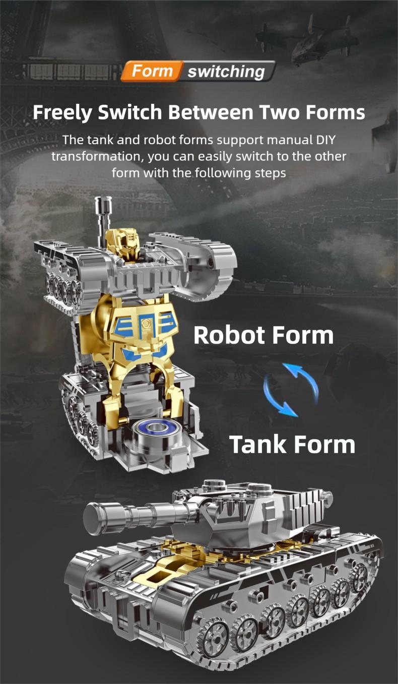Creative Mecha Fidget Spinner, Simulation Tank Model Transformable Robot, Gear Wheel With Click Sound, Stress Relief Fidget Toys Creative Mecha Fidget Spinner, Simulation Tank Model Transformable Robot, Gear Wheel With Click Sound, Stress Relief Fidget Toys
