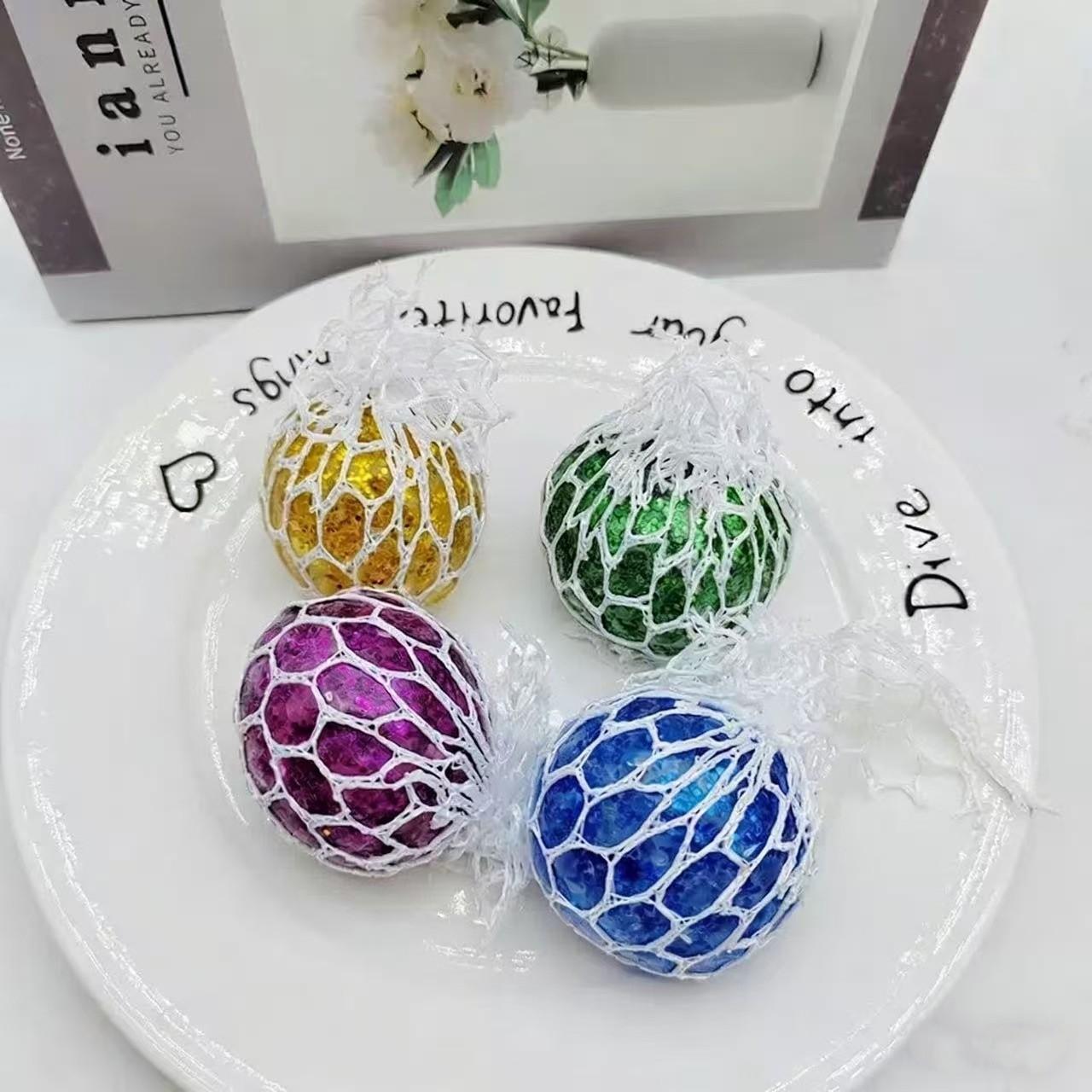 Stress Relief Grape Ball Squeeze Toy, Funny Prank Gag Gift for Kids, Sensory Fidget Toy Bulk Wholesale