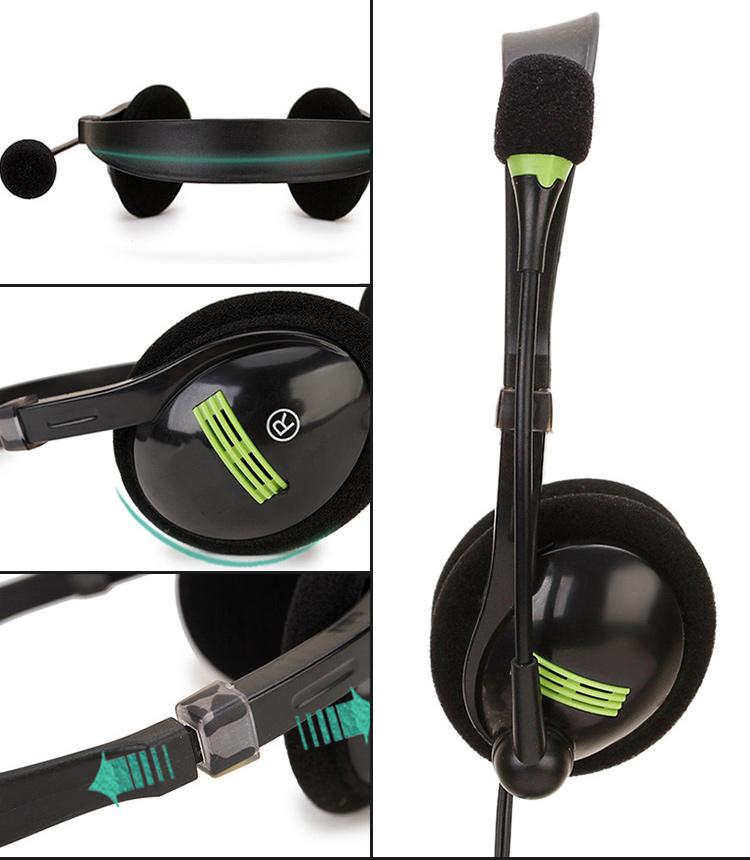 New Trend USB Computer Headset for Students & Business Professionals, Wired Over-Ear Noise-Isolating Earphones with Line Control, Noise Isolating Headphones