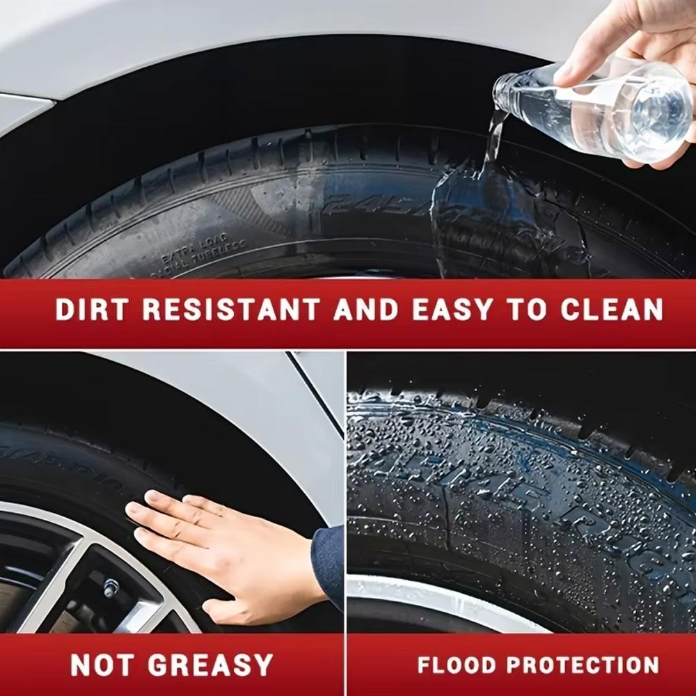 Car Tire Wax Restorer Gloss Enhancer, Crystal Clear Plastic Panel Renewal, Tire Back to Shine Polish, Ultimate Tire Care Solution