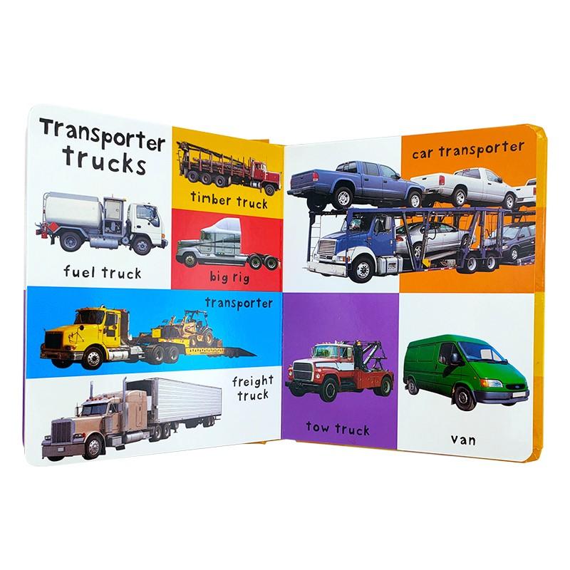 First 100 Trucks & Things That Go Board Book, English Language Learning for Kids, Interactive Vocabulary Building, Perfect for Home Education