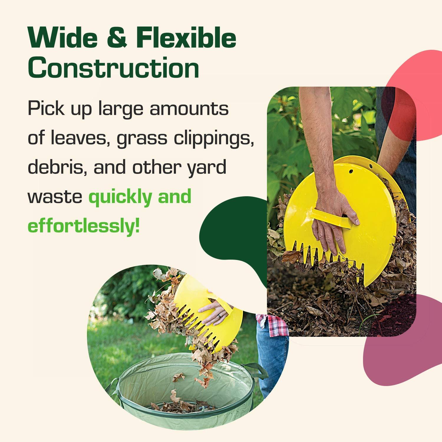 Leaf Raking Gardening Tool Set, Includes Plastic Leaf Broom & Clipper, Quickly Collects Scattered Leaves, Ideal for Garden Maintenance, Lawn Sweeper