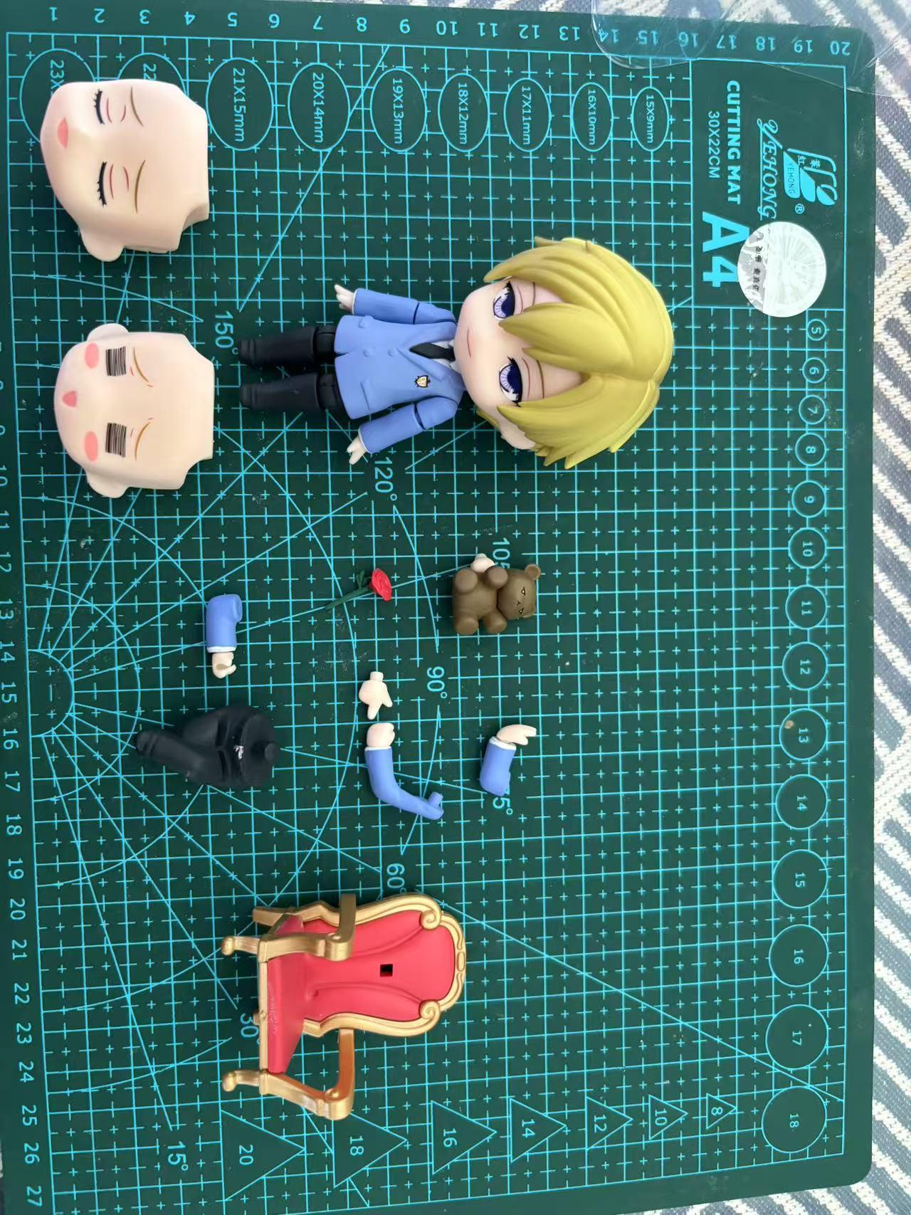 Anime Ouran High School Host Club  Figure Suou Tamaki Chibi Figure PVC Action Model Toys Anime Figure