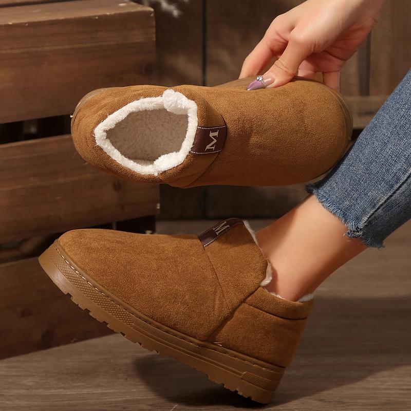 Women's Boots Cozy  Memory Foam Fleece Lined Lightweight And Comfortable Slip-On For Indoor & Outdoor Wear