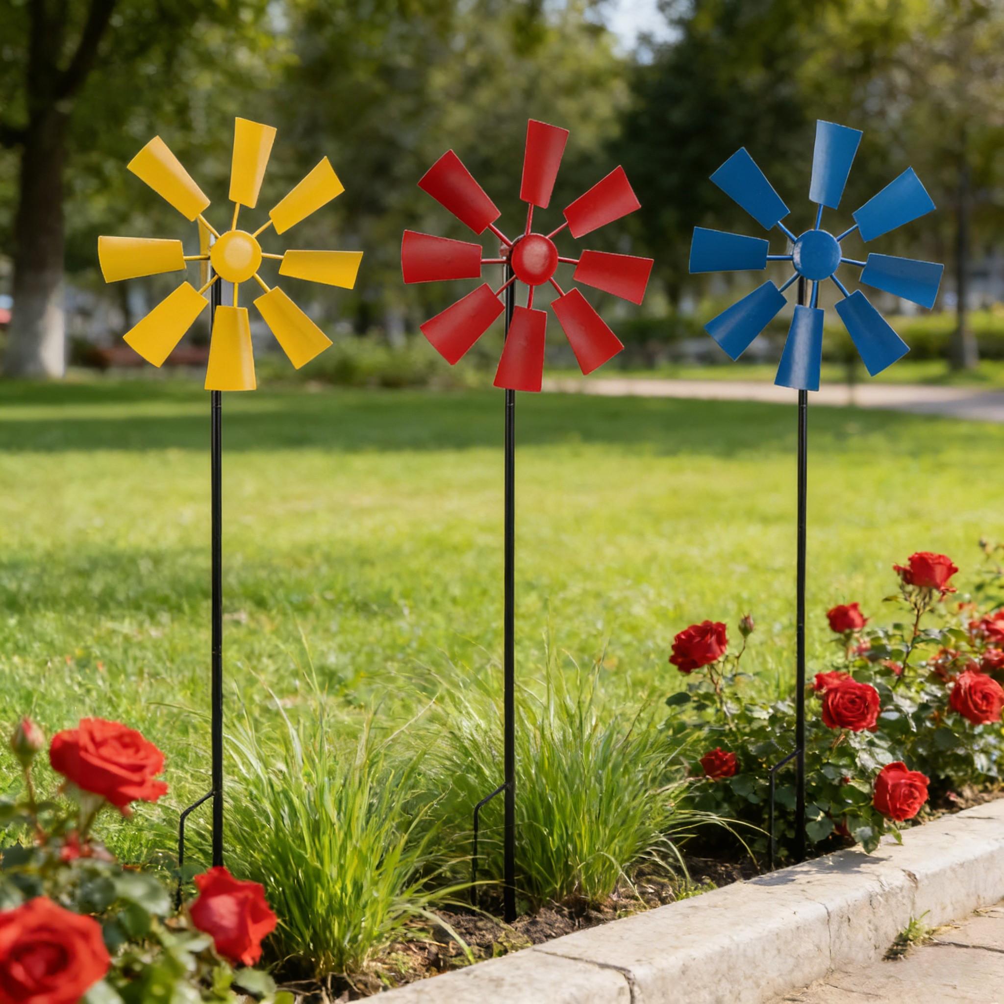 1 Piece Of Creative Metal Rotating Windmill Outdoor Decoration Iron Wind Spinner, Suitable for Rural-Style Garden And Courtyard Arrangements, Stylish Airplane-shaped Wind-powered Spinner, Must-have for Spring, Summer, And Autumn Courtyards