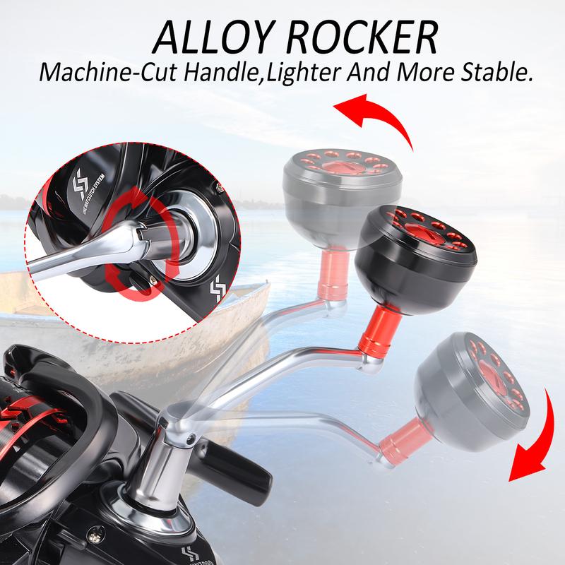 Sougayilang Stainless Steel Fishing Reel, Precision Carving Line Cup, Anti-corrosion Waterproof Spinning Wheel for Outdoor Fishing