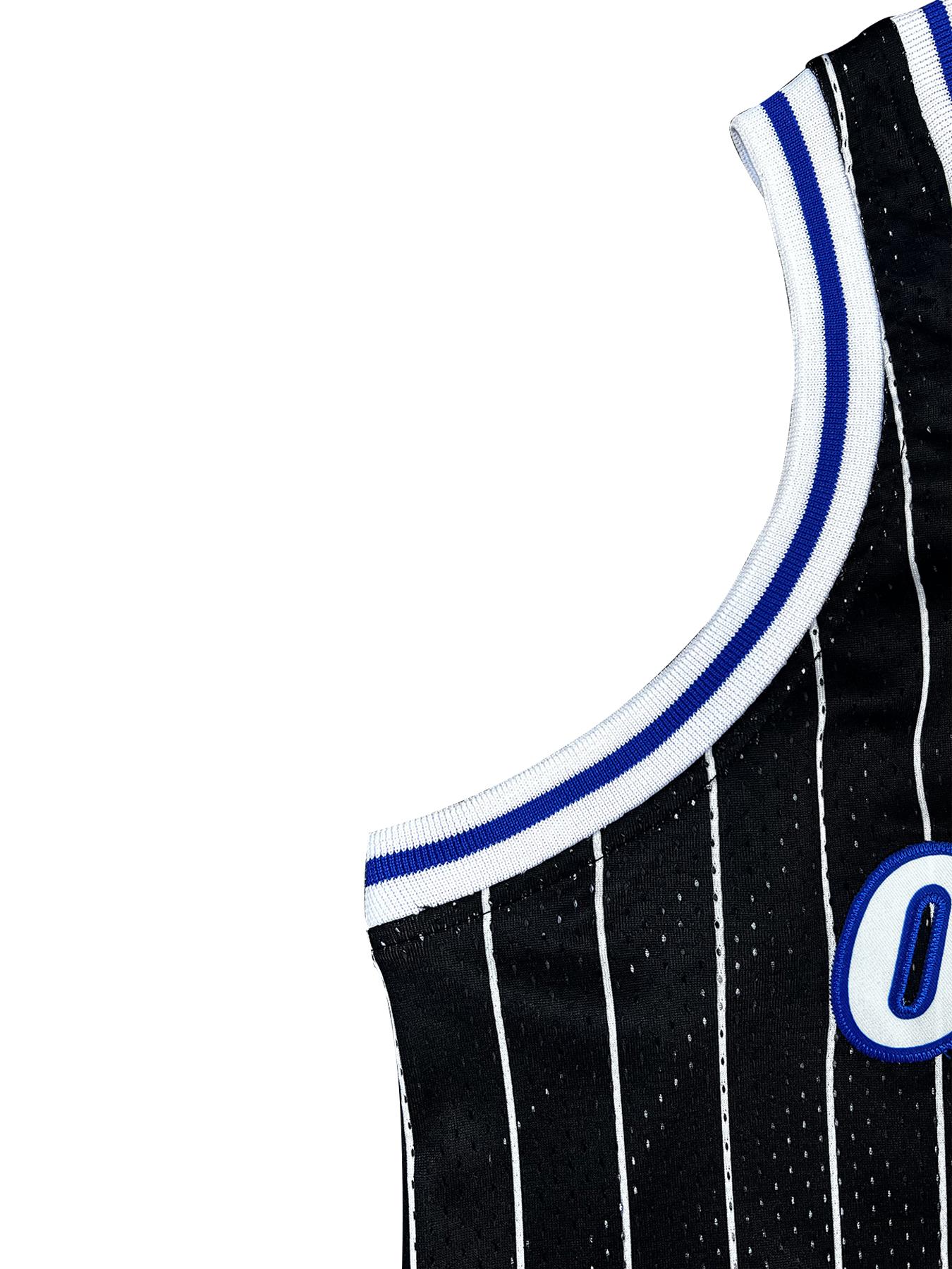 Men's #32 Striped Basketball Jersey, Loose Fit Breathable Sleeveless Vest, Embroidered Unisex Stylish Jersey for Training, Competition & Casual Wear, Jersey Top, Sportswear Top