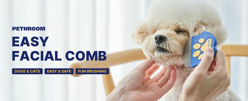 PETHROOM Easy Facial Comb for Cats and Dogs Pets Eye Comb