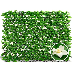 Expandable Fence  Screen for Balcony Patio Outdoor, Faux Ivy Fencing Panel for Backdrop Garden Backyard  Decorations - 1PACK