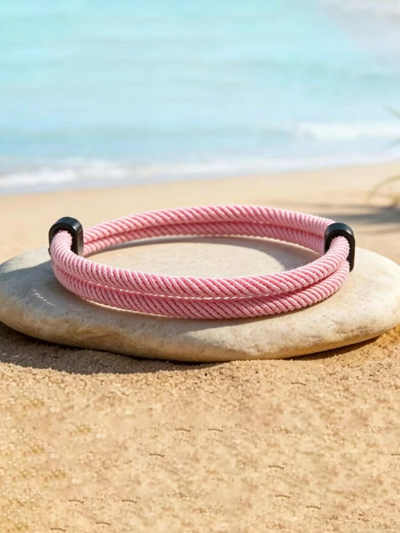 Men's Colorful Braided Rope Wristband, Simple Fashion Style, Durable Adjustable Nylon Cord, Ideal for Daily Wear, Couple Matching, Boyfriend Gift