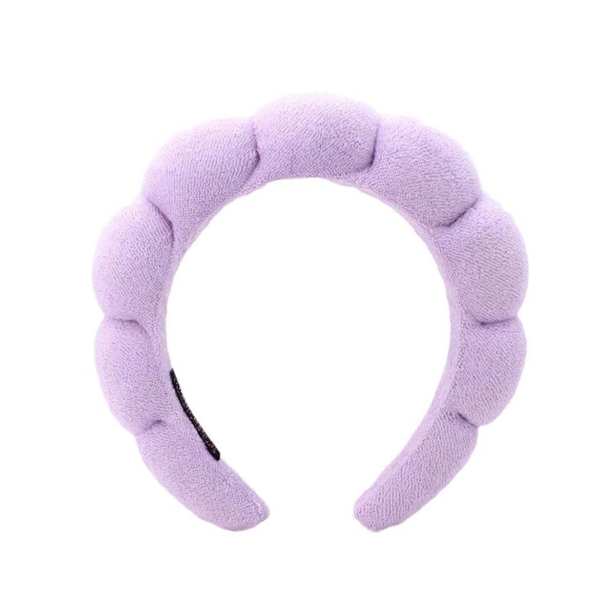 Puffy Cloud Makeup Headband, Soft High‑Crown Synthetic Sponge Fabric, Unisex Anti‑Slip Hair Band, One Size Comfort Accessory for Skincare And Face Washing Routines