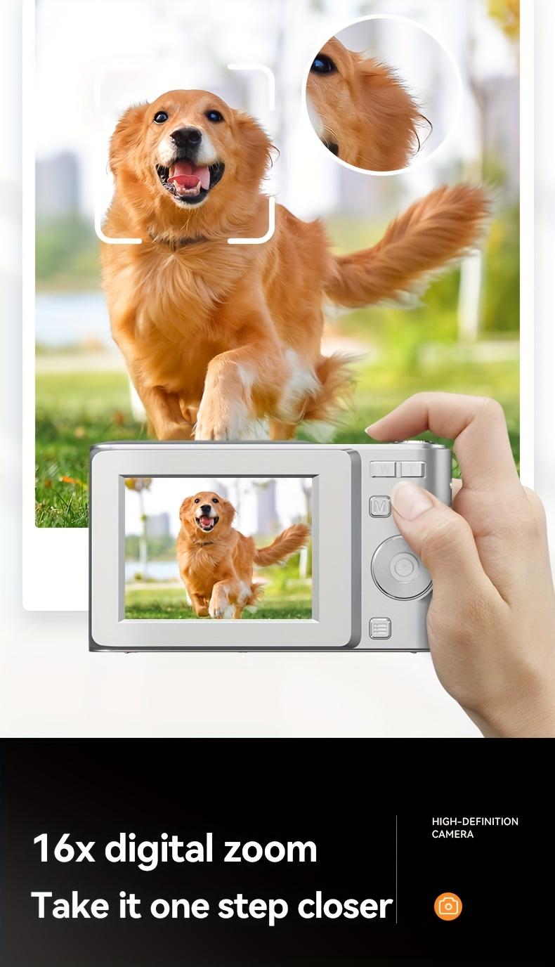 50MP 1080P HD Digital Camera+32G TF 16X Digital Zoom Cameras For Vlogging 2.4'' LCD Rechargeable Camera Photography Professional Camera For Teenagers, And Beginners, Support For Taking Photos, Recording Videos, And Webcam,Best Gifts