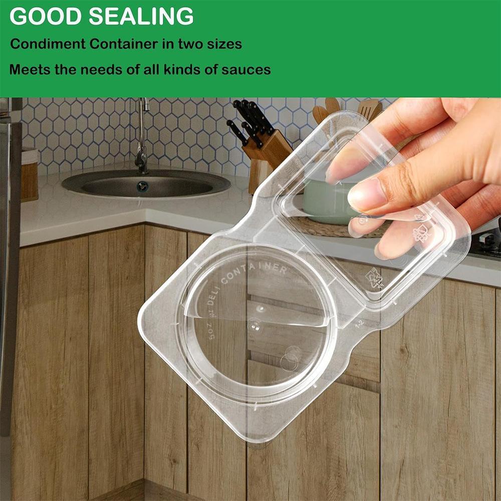 10/30pcs Transparent Reusable Snack Containers Set with Lids, Stackable Plastic Dual-Layer Leak-Proof Food Storage, Portable Kitchen & Camping