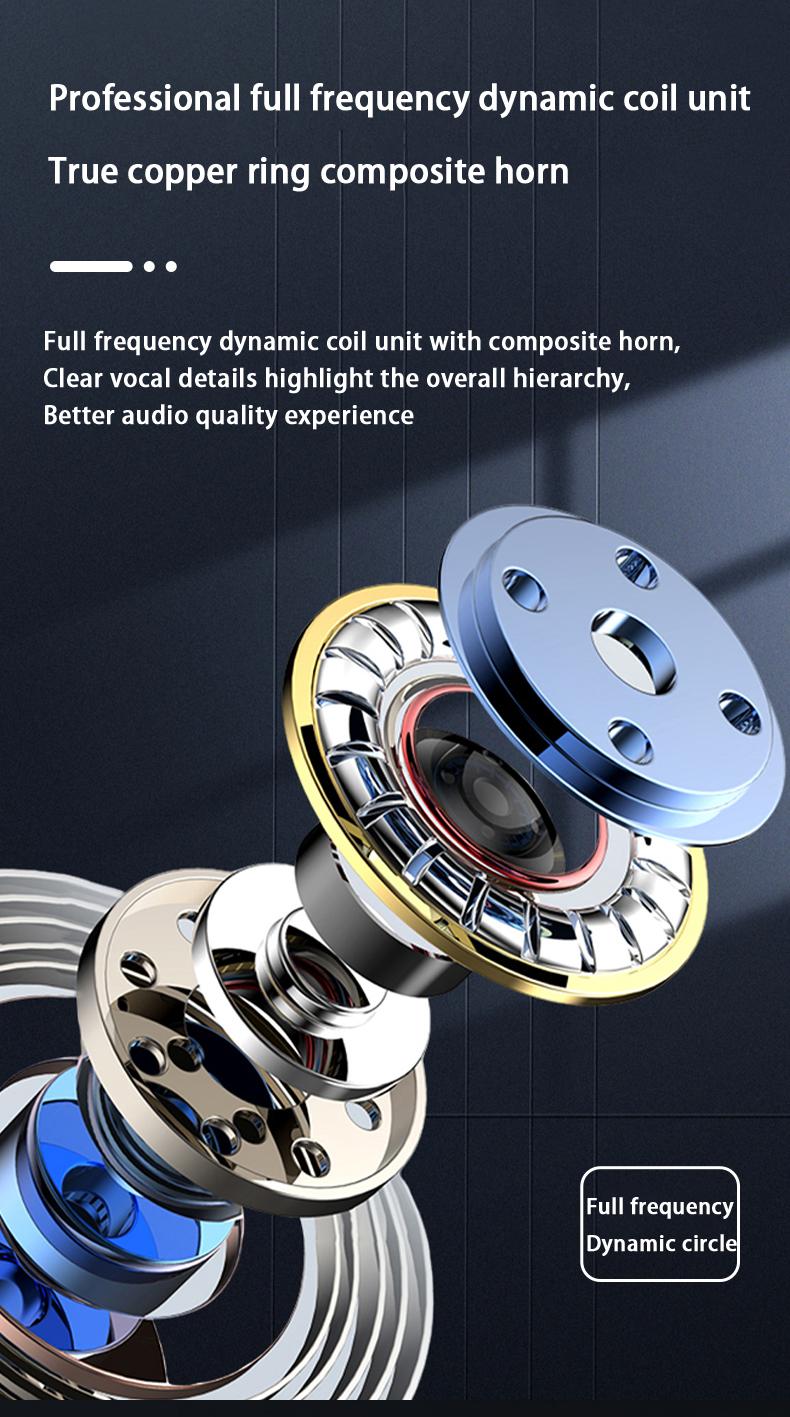 MSHUKCOE Bluetooth Headphones Wireless Earbuds With Charging Case Digital Display Sports Ear buds with Earhook Premium Deep Bass IPX5 Waterproof Over-Ear Earphones for TV Phone Laptop