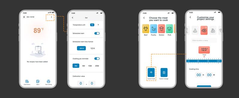 INKBIRD WiFi Sous Vide Machine, 1000 Watts Sous Vide Cooker, 3D Water Circulation  Heating,Booking Function,Pre-alarm,Kitchen tools, festival gifts