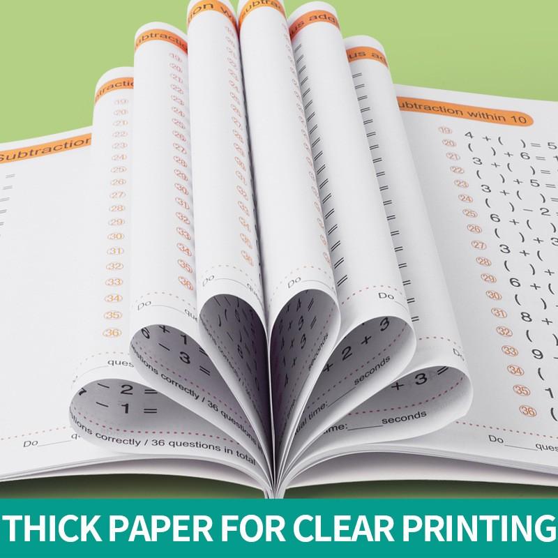 Addition & Subtraction Daily Practice Workbook with Playful Illustrations, Interactive Exercises for Classroom & Home Learning, Great Educational Gift, Math Practice