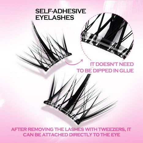 Sunny Thick&Curly Segmented Eyelashes,Natural Look,Individual Eyelash Cluster Makeup Cosmetic