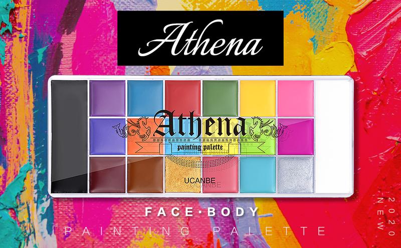 UCANBE Athena Face and Body Oil Paint Palette, Professional and Safe Non-Toxic Tattoo Halloween Special Effects Party Makeup Kit for Kids and Adults Products