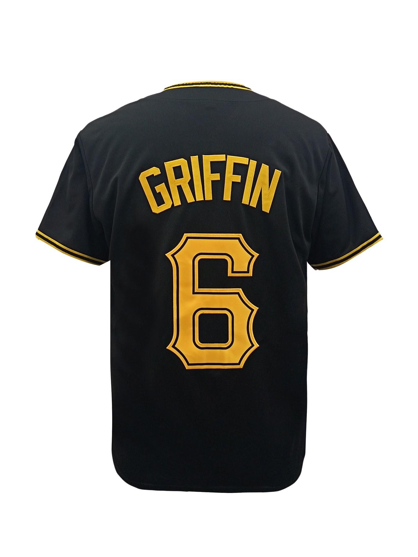 Men's Pittsburgh #6 Embroidered Baseball Jersey, Breathable Baseball Shirt,Unisex Stitched Replica Team Uniform, Casual Short Sleeve Fan Top, Athletic Tops, Casual Sports Jersey, Fan Sportswear Top, Sports Clothing