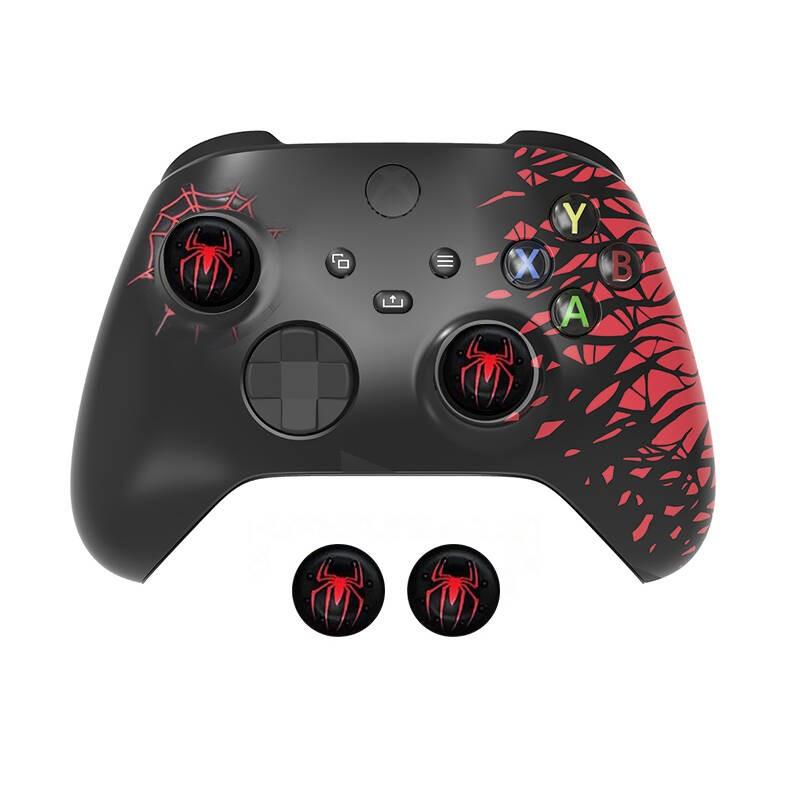 Xbox Series X Spider Silicone Case, Includes Two Joystick Caps and One Sticker, Protective Accessory Set for Xbox Controller