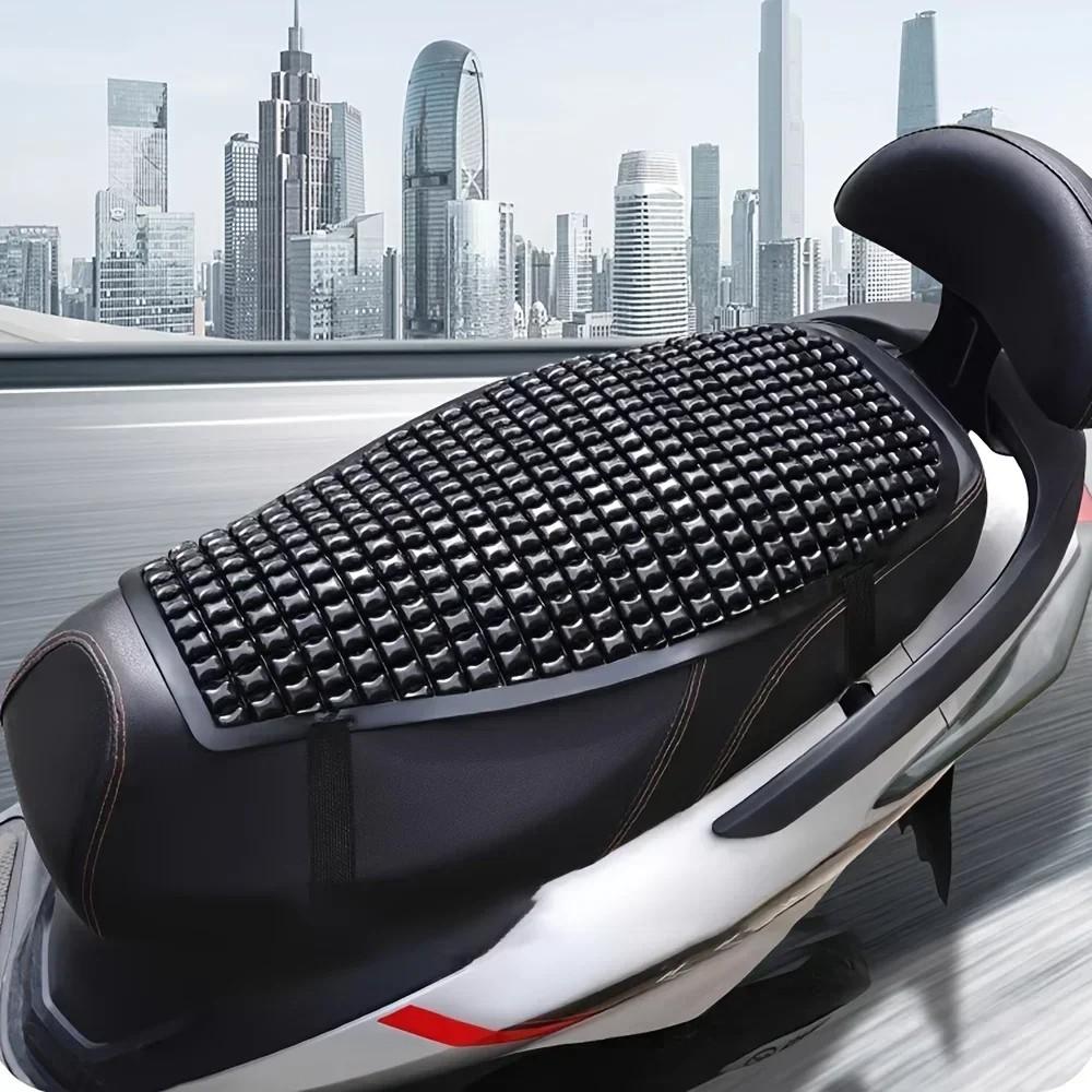 Universal Gel Cushion for Motorcycles, E-Bikes & Scooters, One Pad Fits All Bikes, Quick Install, Instant Comfort