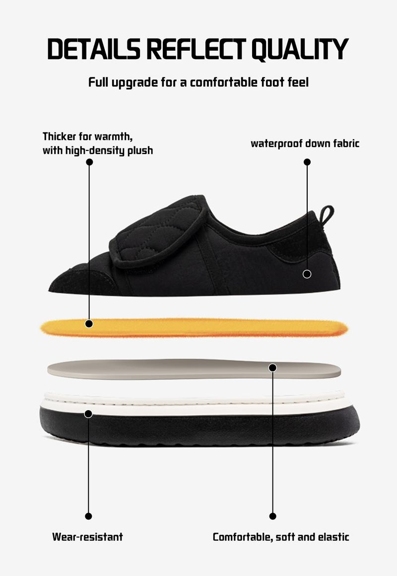 YASSIA Winter Warm Quilted Slippers | Cozy Fleece Lined Indoor Outdoor Shoes Girl Women White