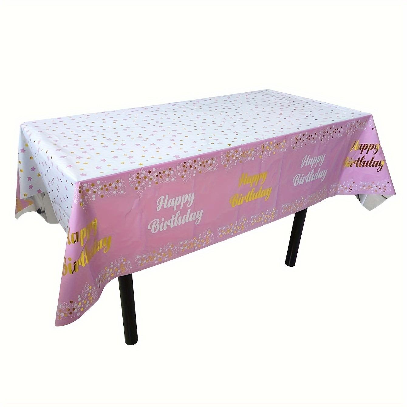 Halloween Christmas Disposable Tablecloth, Party Birthday Decoration, Plastic Printed Design, Easy Clean, Durable One-Use Decor