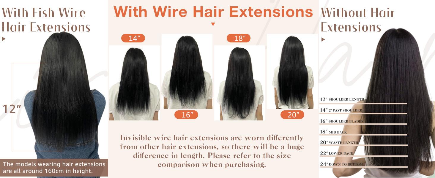 Sunny Fish Line Hair Extensions Remy Invisible Human hair for Natural Look Easy To Style Soft #TikTokShopBlackFriday Sunny Fish Line Hair Extensions Remy Invisible Human hair for Natural Look Easy To Style Soft #TikTokShopBlackFriday