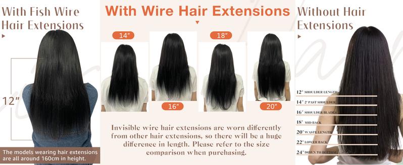 Sunny Fish Line Hair Extensions Remy  Invisible Human hair for Natural Look  Easy To Style Soft  #TikTokShopBlackFriday