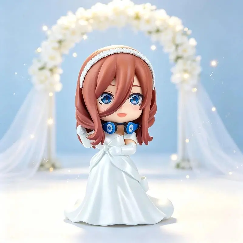 #2374 Nakano Miku The Quintessential Quintuplets Posable Interchangeable Face PVC Collectible Figurine Trendy Model Home Desktop