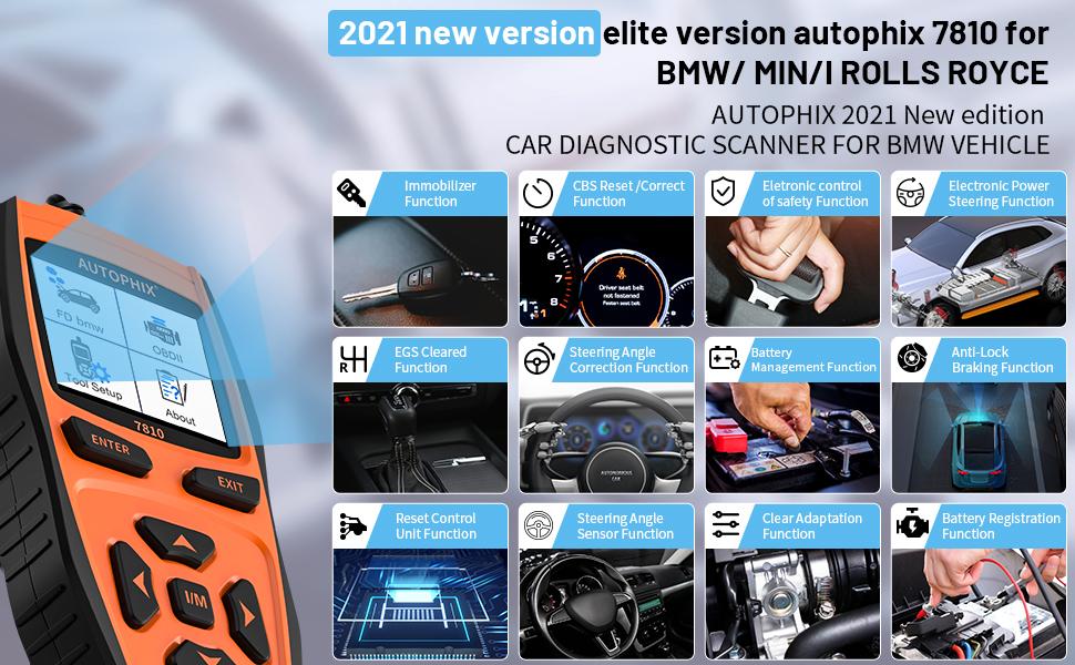 AUTOPHIX 7810 BMW Full System OBD2 scanner code reader Diagnostic Scan Tool for BM ABS Airbag CBS SAS Car Vehicle AUTOPHIX 7810 BMW Full System OBD2 scanner code reader Diagnostic Scan Tool for BM ABS Airbag CBS SAS Car Vehicle