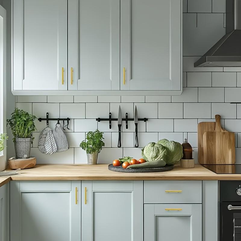 8pcs Gold Stainless Steel Durable Handles - Length 150mm, Suitable for Cabinets, Drawers, Cabinet Doors, Screws Included. Exquisite Christmalloween Gift