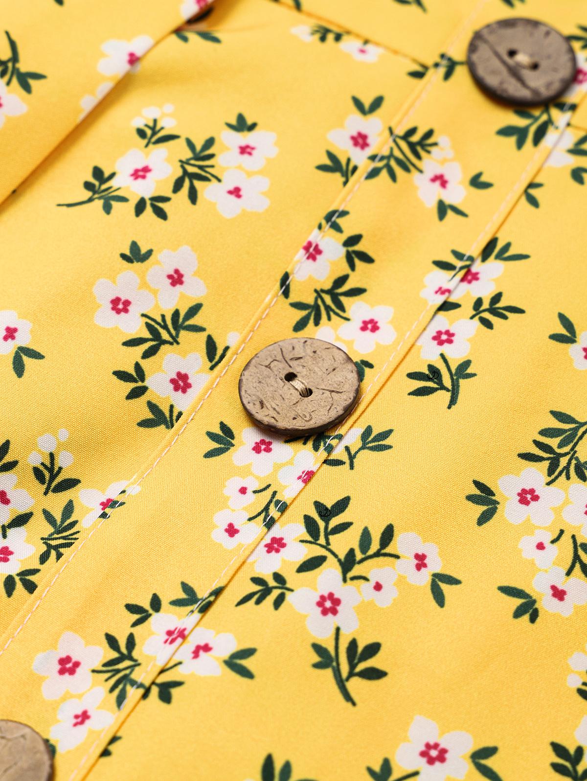 Women's Fashion Summer Dresses 2025 Floral Print Vacation Sundress Garden Party Dress Smock Back Ruffled Bowknot Mini Dress