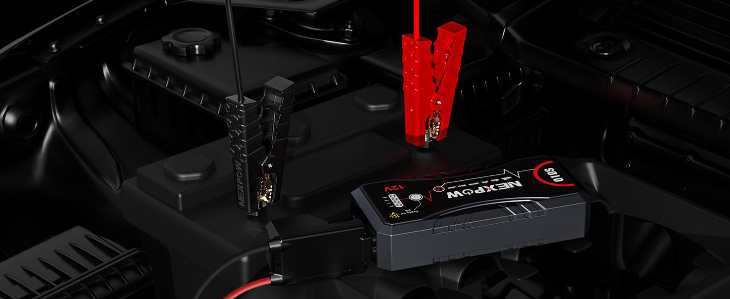 Car Jump Starter 2026 Upgraded Car Battery Jump Starter Pack 3000A Peak for Up to 9.0L Gas and 7.0L Diesel Engine 12V Auto Battery starter Jumper Cables Portable Lithium Jump Box with USB QC3.0