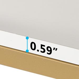 LITTLE TREE 71" Gold Etagere Bookshelf, Modern 11-Tier Tall Open Display Bookcase Bookshelves, Free Standing Book Shelf for Living Room, Bedroom, Home Office storage