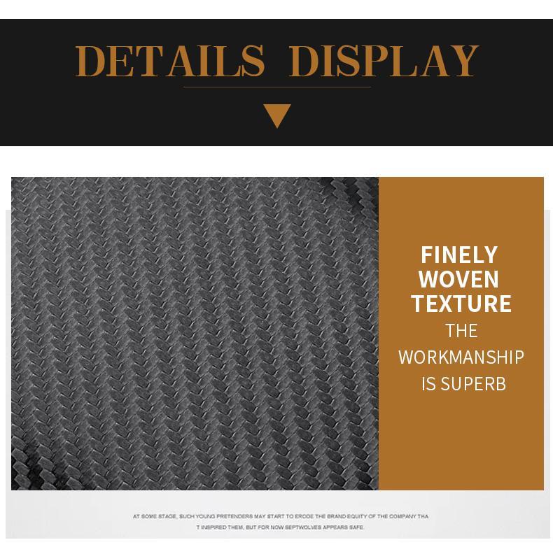 Men's Bifold Short Wallet, Carbon Fiber Texture Card Holder with Zip Coin Pocket