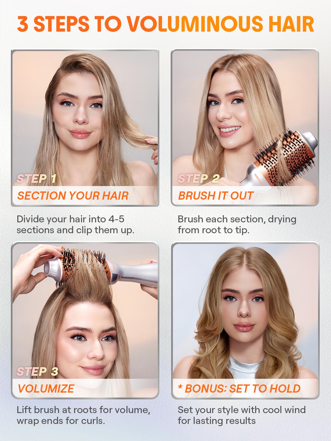 【BOGO SALE】SHEGLAM HAIR Blowout Bliss Volumizing Hot Air Brush-Effortlessbeauty