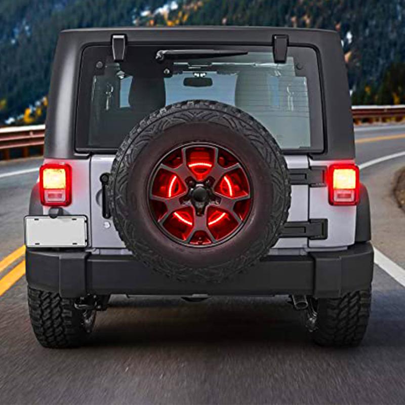 Tire Spare Brake Light Tail Light Fit Jeep Wrangler 86-2021 LED 3rd Lamp