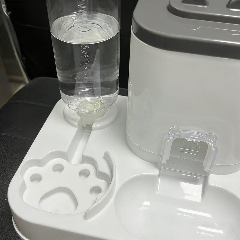 Durable Automatic Pet Feeder Water Dispenser Combo, Cat and Dog Use, Easy to Clean, Long-Lasting Design, Ideal for Home Use