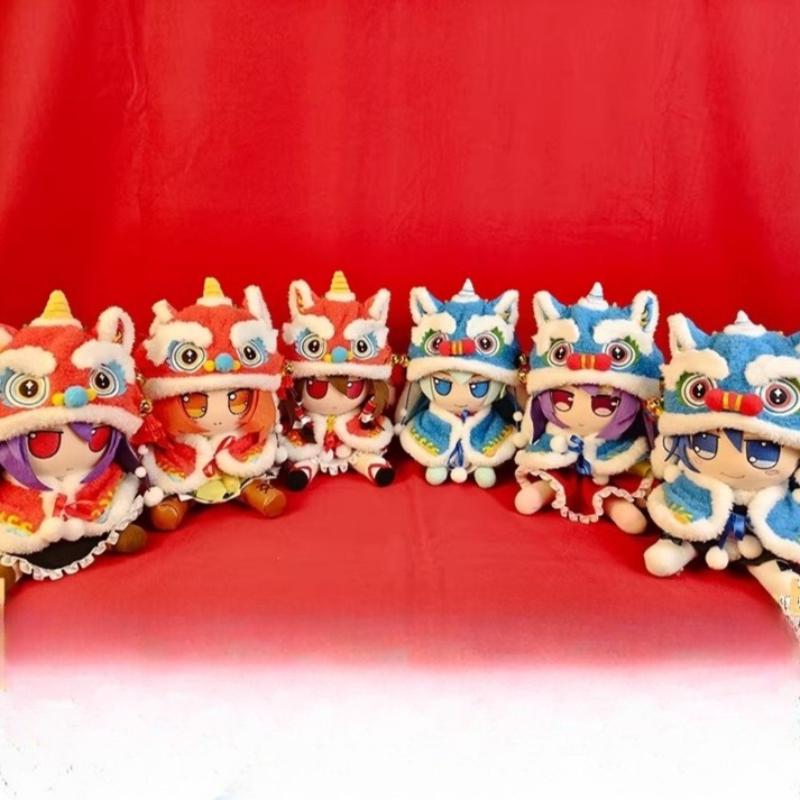 20cm Anime Game TouHou Project Chinese New Year Lion Kawaii Cosplay DIY Doll Change Suit Clothes Set Cartoon Dress Up Toy Gifts